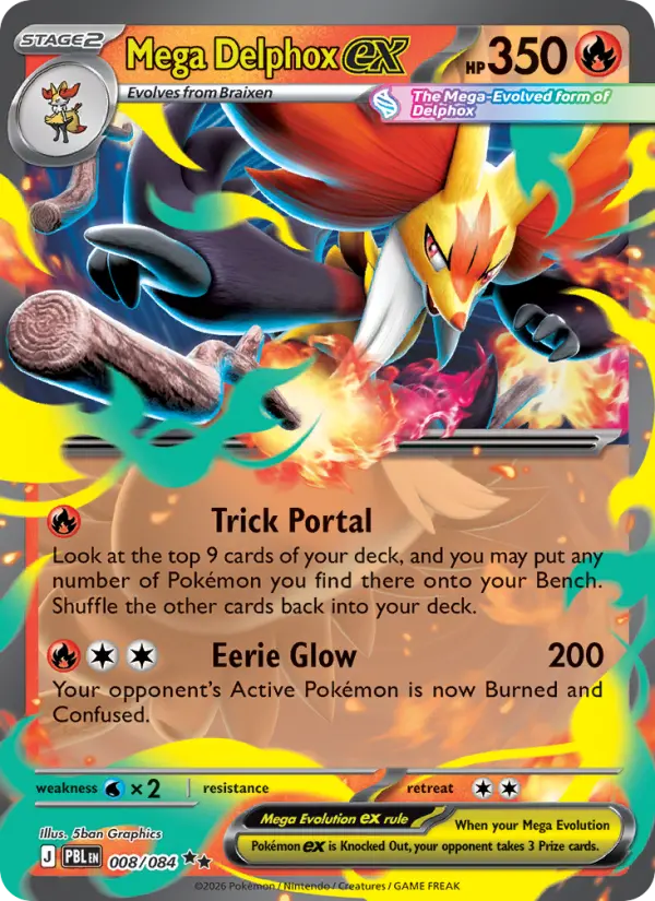 Mega Delphox ex — Pitch Black