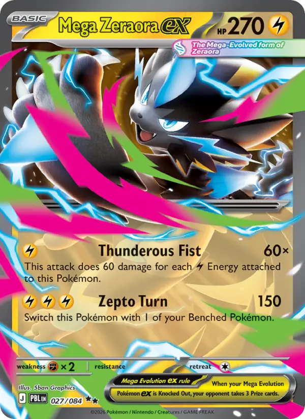 Mega Zeraora ex — Pitch Black