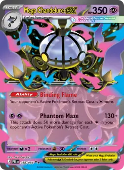 Mega Chandelure ex — Pitch Black