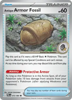 Antique Armor Fossil — Pitch Black