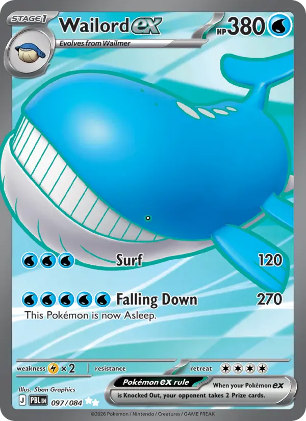 Wailord ex — Pitch Black