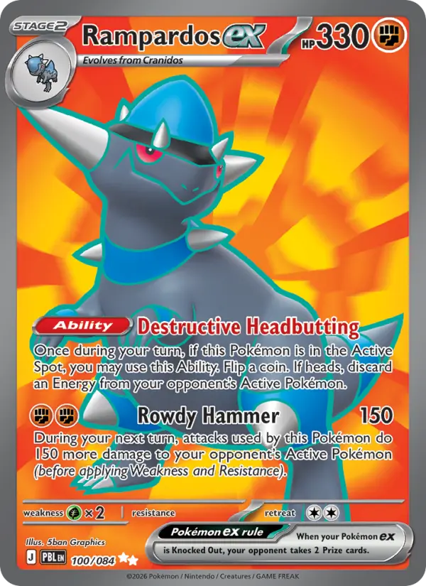 Rampardos ex — Pitch Black