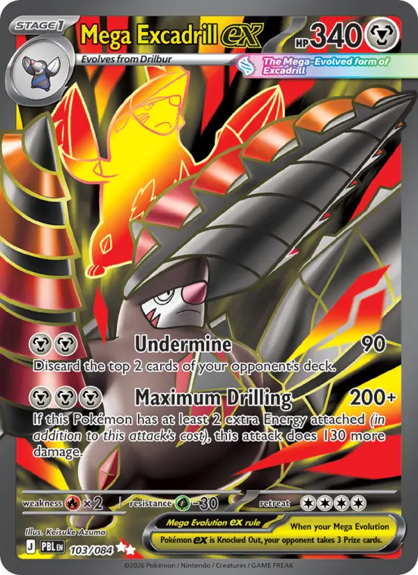 Mega Excadrill ex — Pitch Black