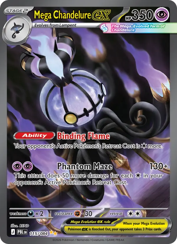 Mega Chandelure ex — Pitch Black